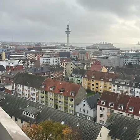Penthouse Atmosphaere Mit Meerblick Fewo Am Deich 11 Bremerhaven Extérieur photo