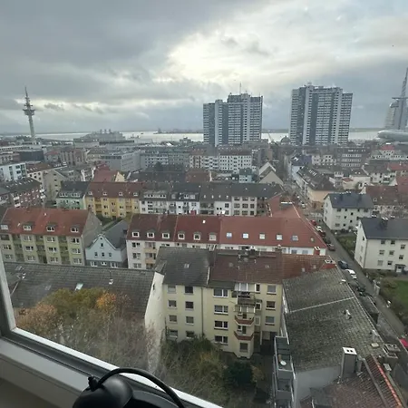 Penthouse Atmosphaere Mit Meerblick Fewo Am Deich 11 Bremerhaven Extérieur photo