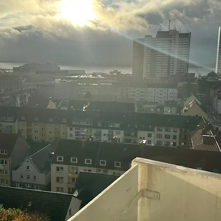 Penthouse Atmosphaere Mit Meerblick Fewo Am Deich 11 Bremerhaven Extérieur photo